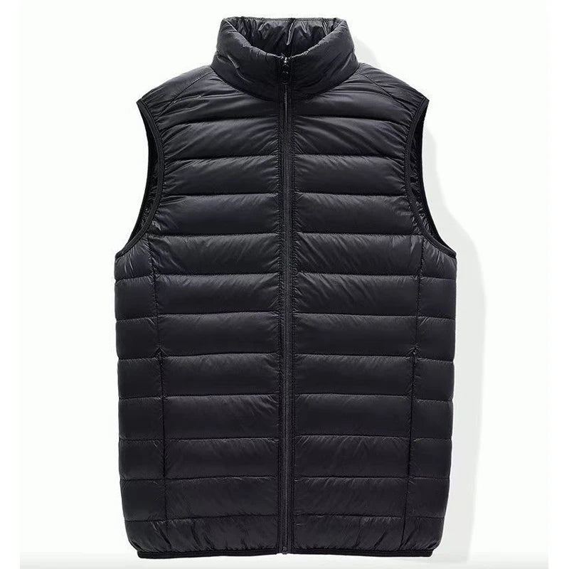 Gilet Imbottito Inverno Senza Maniche Con Cerniera Antivento Impermeabile Capispalla Caldo Uomo Donna