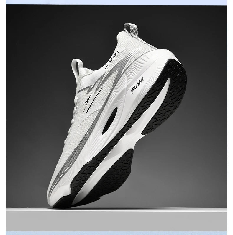 Scarpe Da Corsa Marathon Uomo Traspiranti Leggere Con Cuscino Aria Antiscivolo In Carbon Board