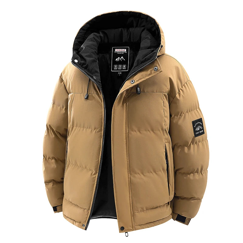 Parka Da Uomo Antivento Ispessito Da Outdoor Con Cappuccio Abbigliamento Invernale Casual Comfort