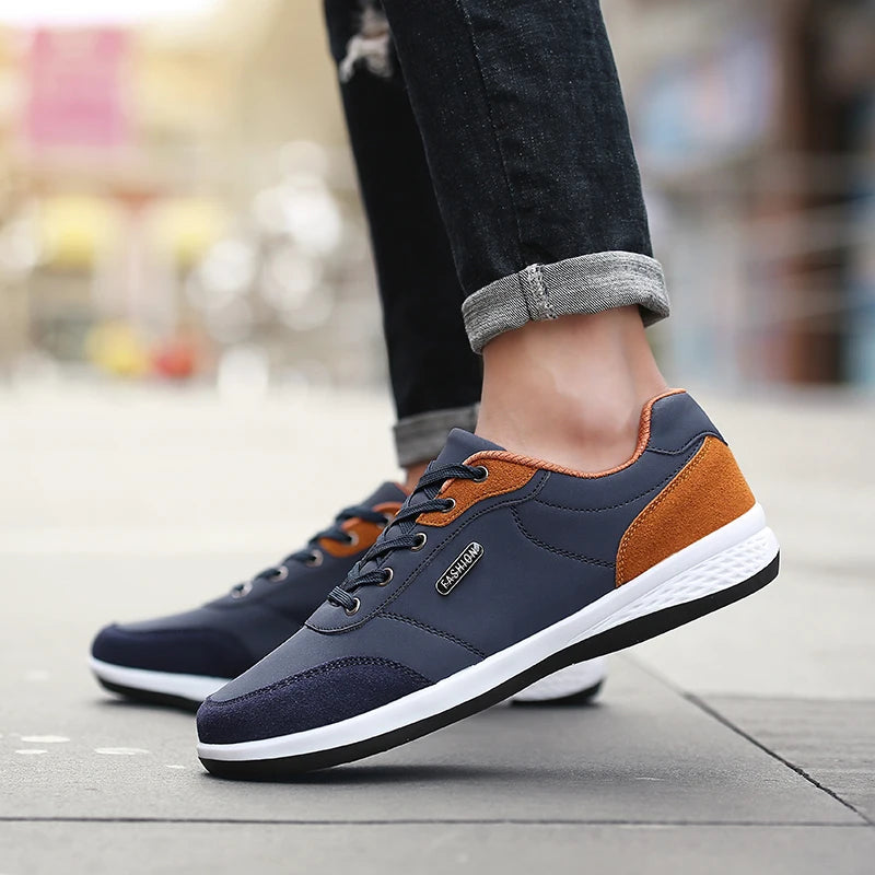 Scarpe Da Uomo Impermeabili Primavera Autunno Scarpe Da Ginnastica Da Passeggio In Pelle Antiscivolo Per Tempo Libero