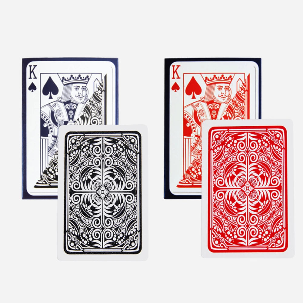 Nuove Carte Da Gioco In Plastica Stretta Impermeabili Da Tavolo Con Caratteri Grandi PVC Satinato Spessore Alto
