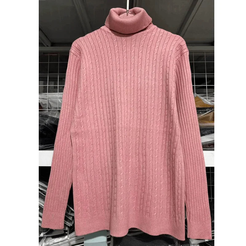 Maglione Invernale Spesso Caldo Collo Alto Dolcevita Uomo Slim Fit Maglieria Da Uomo Doppio Colletto Maschile
