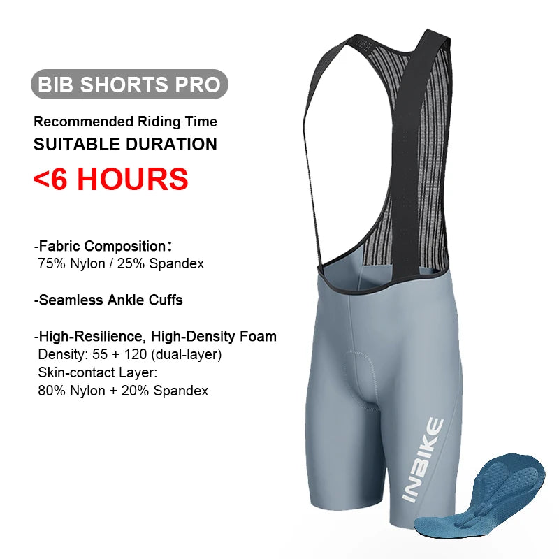 Pantaloncini Con Bretelle Da Ciclismo MTB Uomo Professionali Per Bici Da Montagna E Strada Abbigliamento Ciclismo