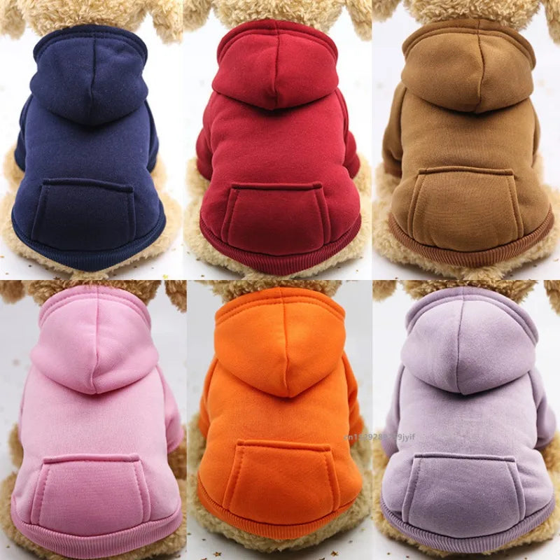 Felpa Invernale con Cappuccio per Cani e Gatti Taglia Piccola e Media Abbigliamento Animali Domestici Giacca Costume