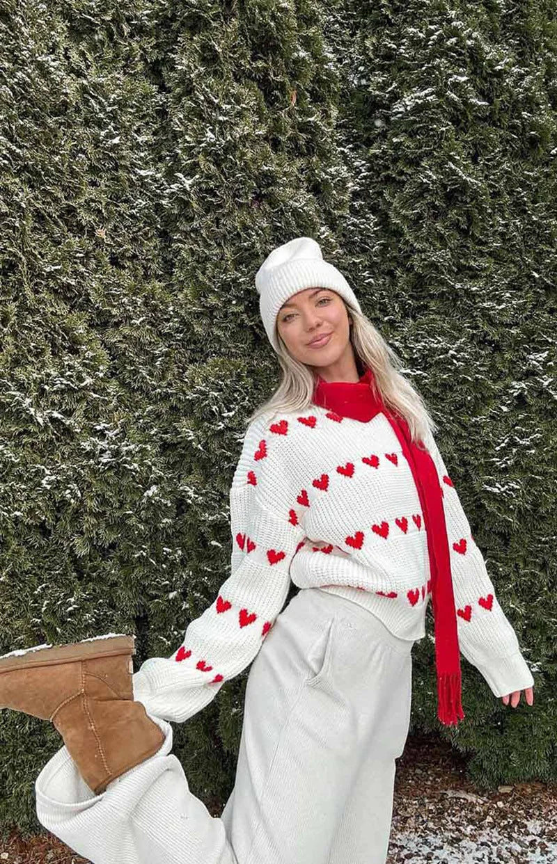 Maglioni Lavorati A Maglia Per Donne In Due Colori Jacquard Collo Rotondo Pullover Trend 2026 Nuovi