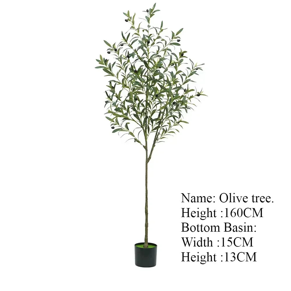 Albero Oliva Artificiale Grande Con Base Regolabile Da 60 Cm A 210 Cm Per Decorazione Ufficio E Casa
