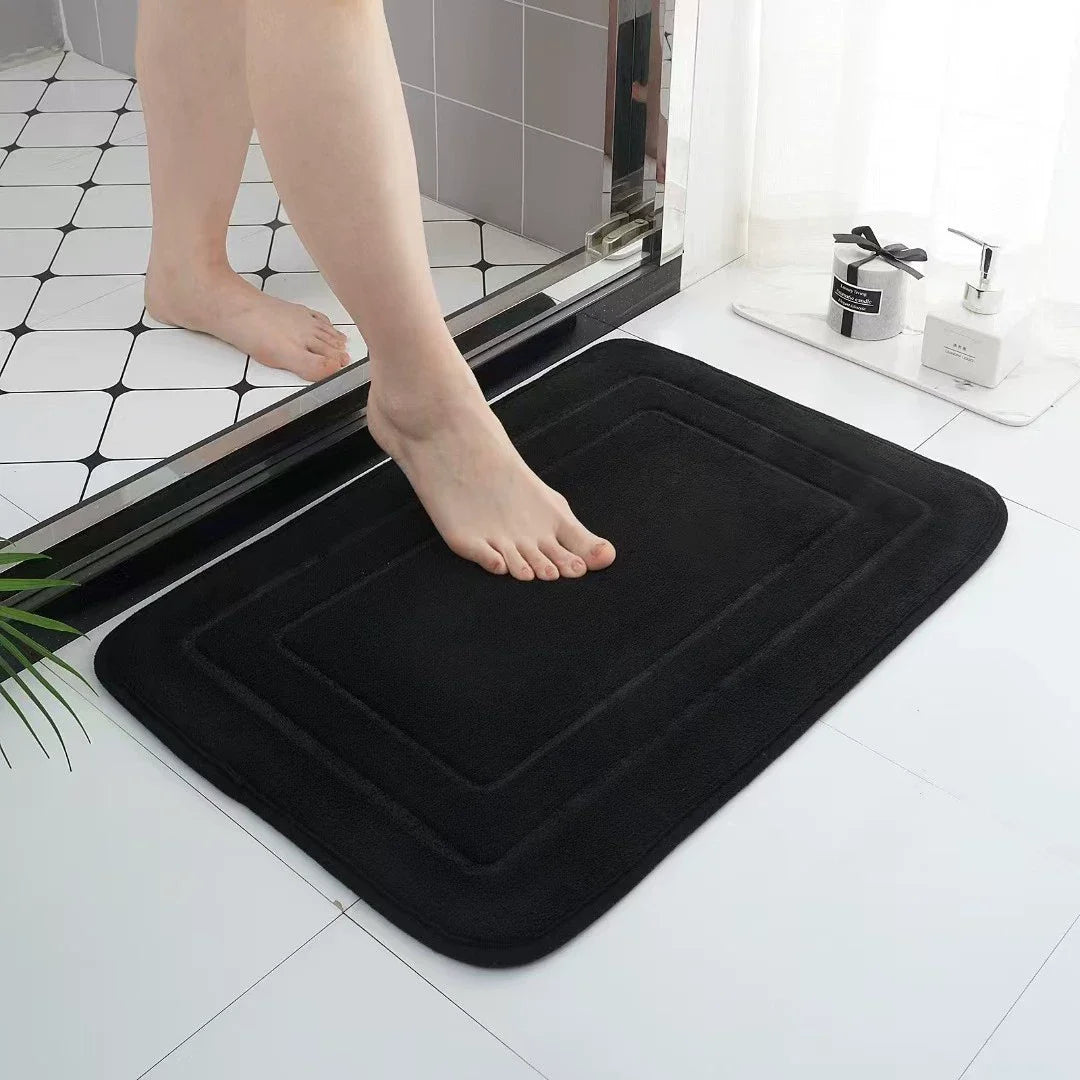Tappetino Da Bagno Super Assorbente In Velluto Corallo Antiscivolo Ecologico Zerbino