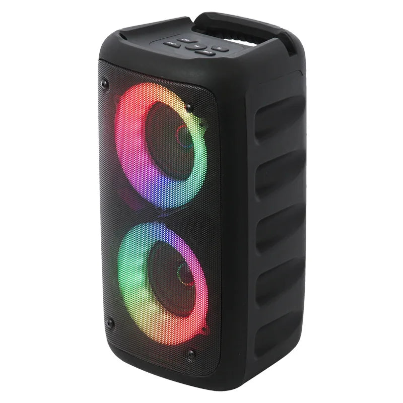 Karaoke Radio FM Altoparlante Bluetooth Portatile Con Microfono Lampada Led Subwoofer TWS Per Musica Casa Auto Viaggi