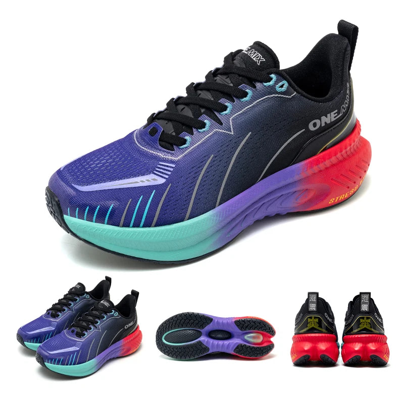 Onemix Nuove Scarpe Da Corsa Ammortizzanti Uomo Runner Antiscivolo Per Esterno Scarpe Da Ginnastica Sportive