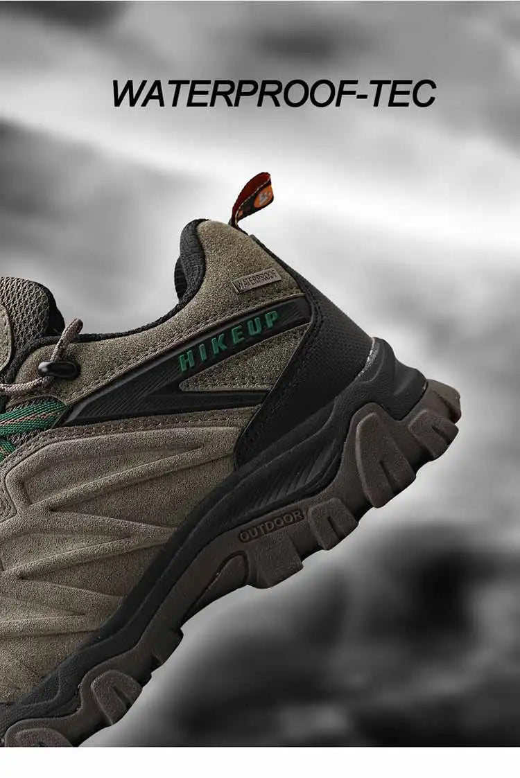 Scarpe Da Trekking In Pelle Di Alta Qualità Per Uomo Con Lacci Durevoli Per Attività All'Aperto