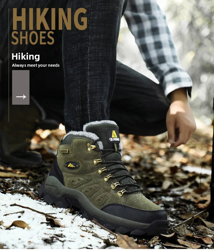 Scarpe Da Arrampicata Invernali All'aperto Da Trekking Antiscivolo Con Suola Spessa Uomo Calde