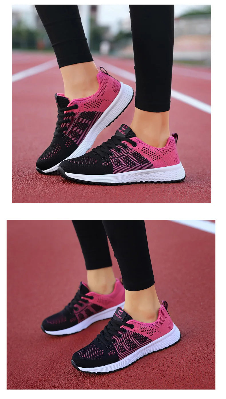 Scarpe sportive da donna Sneakers con plateau alla moda Scarpe basse da donna primavera estate Scarpe da corsa per donna Scarpe casual Mesh Jogging Tennis