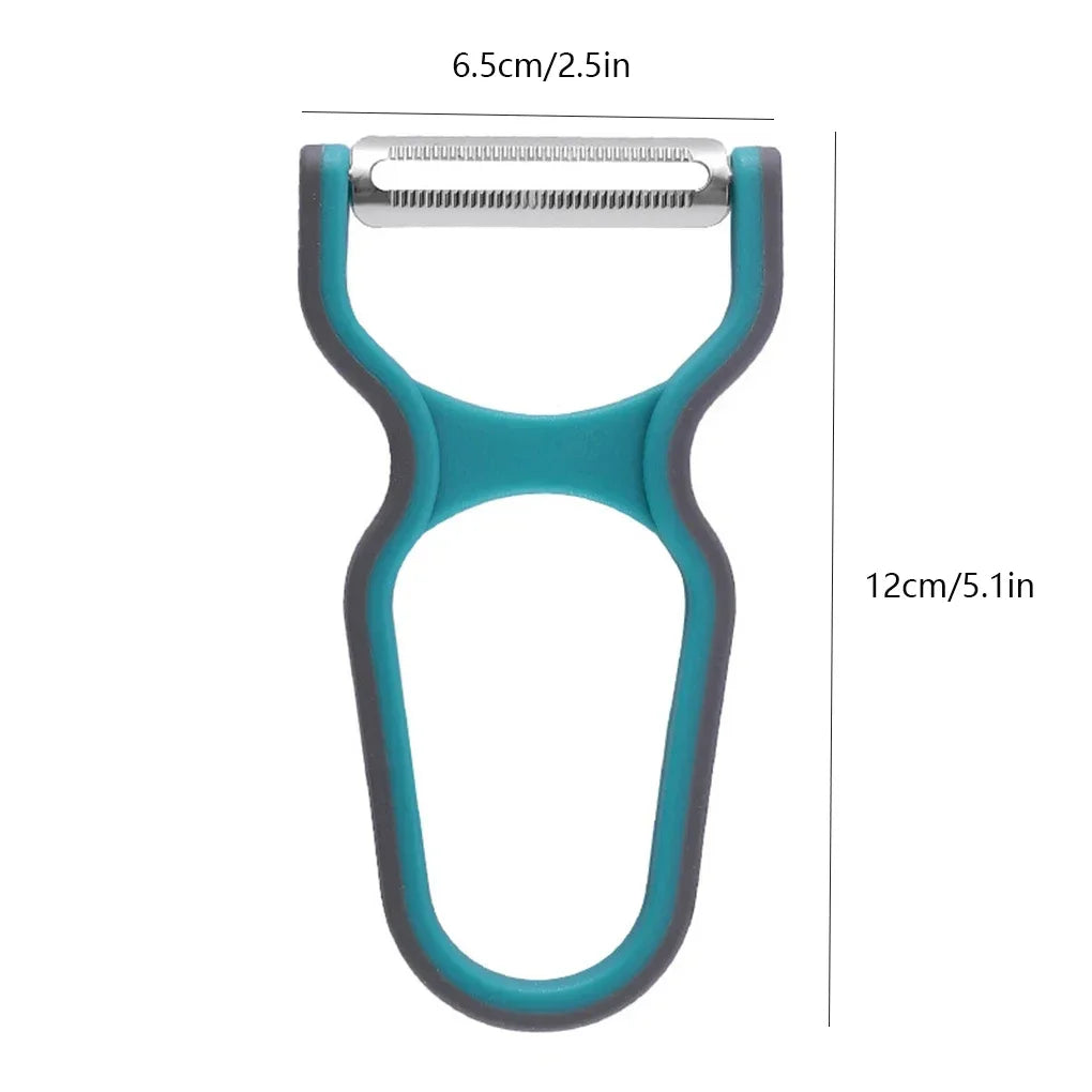 Set Da Tre Pelapatate In Acciaio Inox Con Manico Antiscivolo Per Alimenti E Accessori Da Cucina Colore Casuale