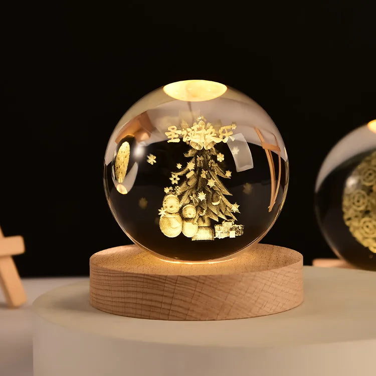 Sfera Di Cristallo 3D Del Sistema Solare Incisa Al Laser Globo Astronomia Regalo E Decorazione Per Casa