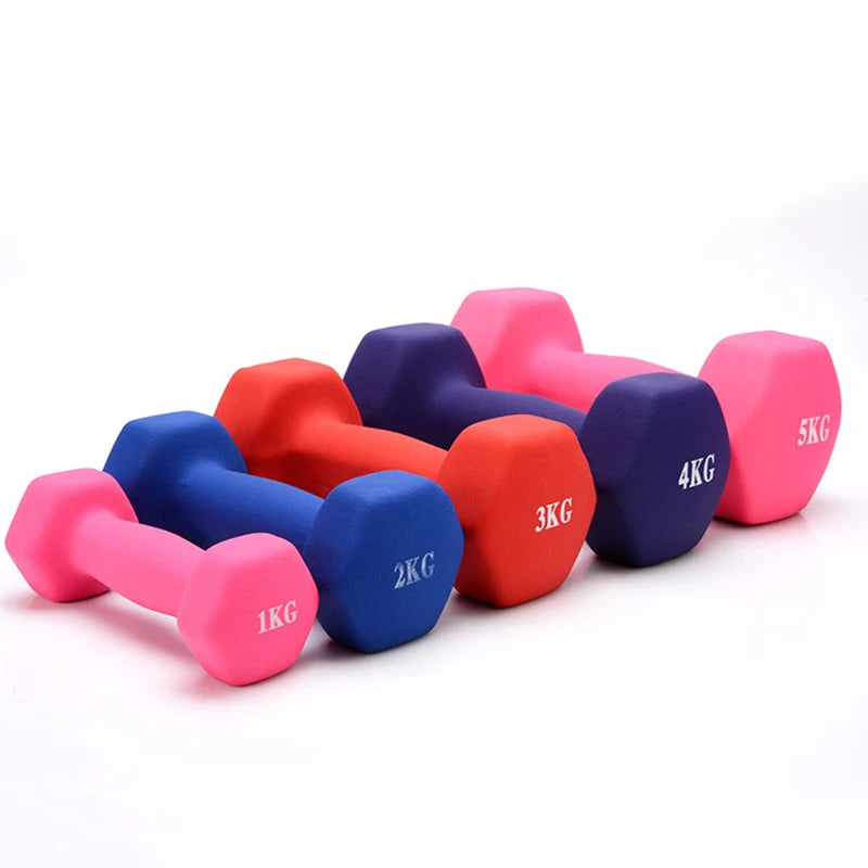 Manubri Esagonali In Plastica Per Donna Attrezzatura Fitness Dimagranti Per Vita Sottile