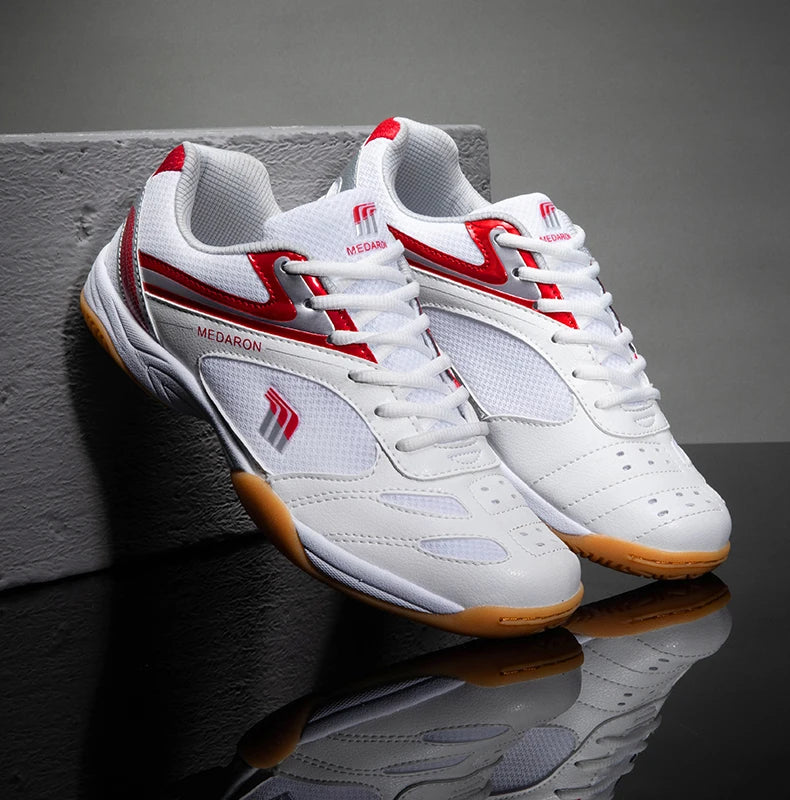 Quaoar Nuove Scarpe Da Ping Pong Professionali Per Uomo E Donna Antiscivolo Leggere Sneakers Da Badminton Blu Rosse