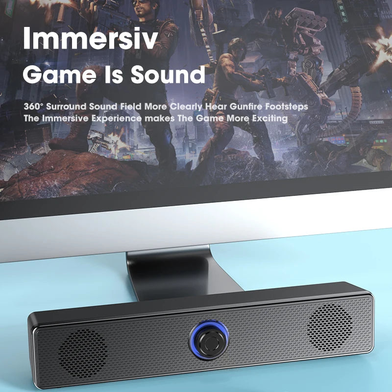 Soundbar Bluetooth Wireless Per Computer PC TV Laptop Desktop Altoparlante Portatile Musica Sistema Audio Caixa De Som
