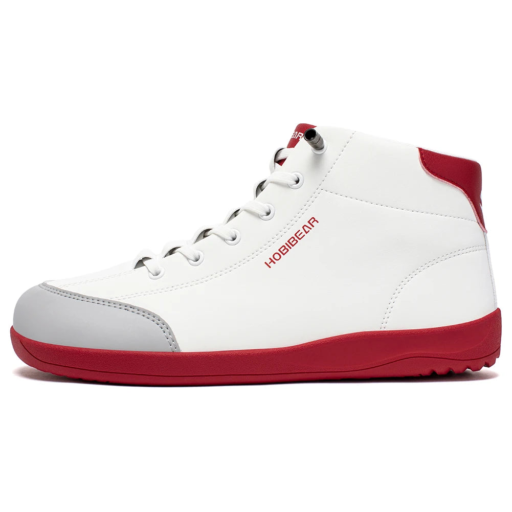 HOBIBEAR Scarpe Mid Top Da Donna Con Punta Larga In Pelle Artificiale Antiscivolo Per Esterno