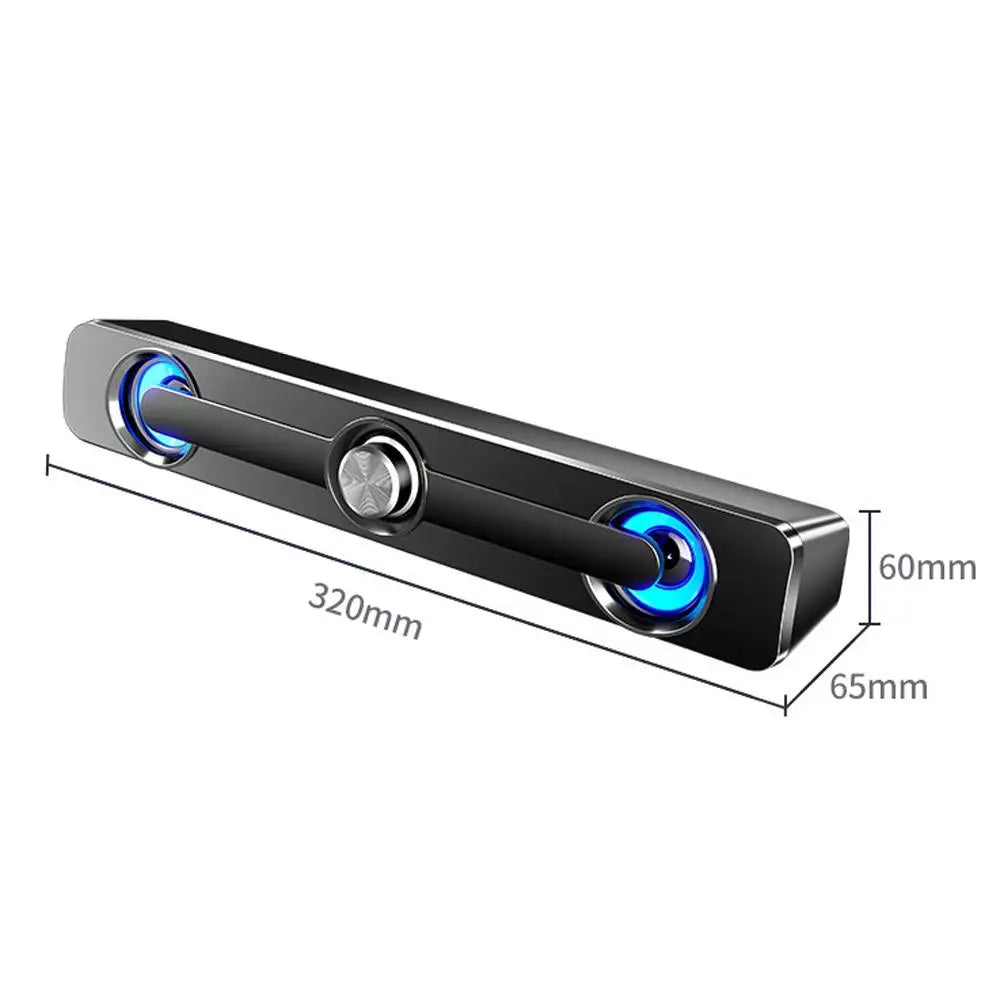 Salange Bar Sound PC Bluetooth USB Cablata Con Aux 3,5 Mm Per Proiettore Laptop Telefono Computer