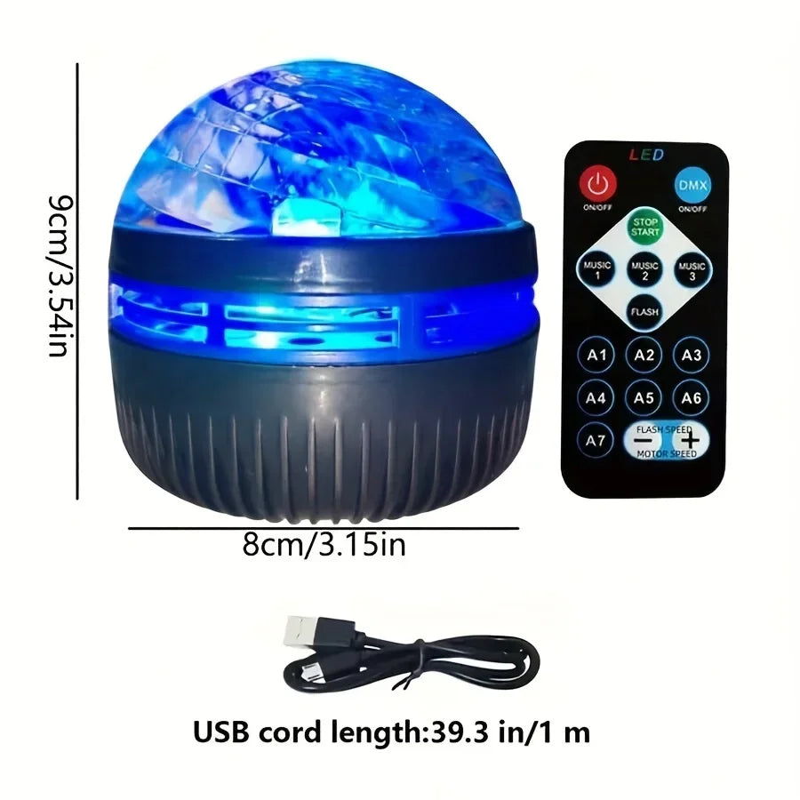 Proiettore di luce settentrionale a LED con cielo stellato Una varietà di stili Lampada da proiezione con rotazione automatica del telecomando per l'arredamento della festa in casa