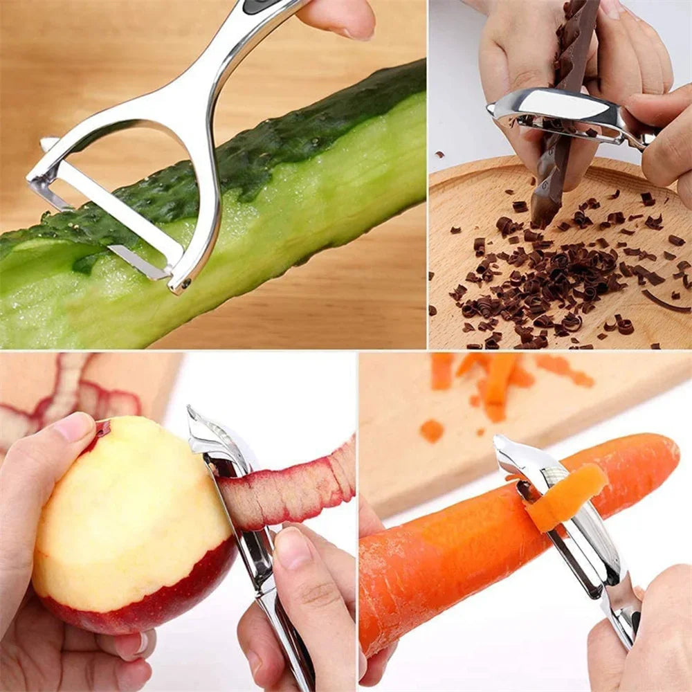 Pelapatate In Acciaio Inox Multifunzionale Grattugia Per Carote Utensili Da Cucina Accessori Gourmet Pelador Bar