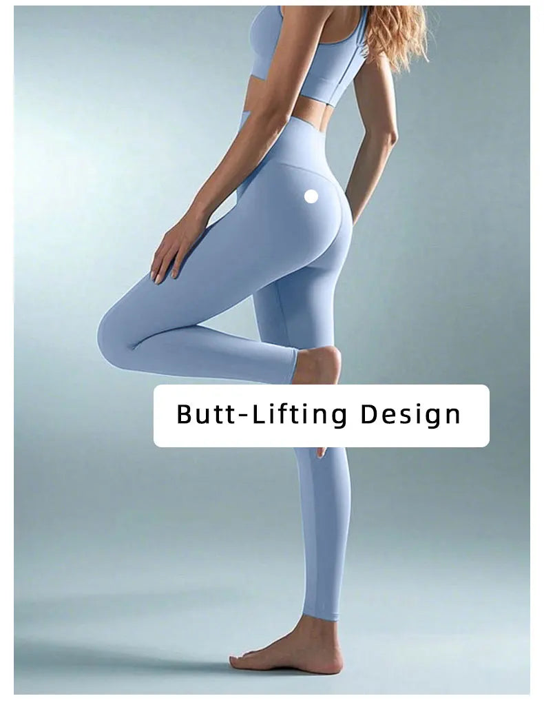 Pantaloni Da Yoga Vita Alta Per Donne Elasticizzati Quattro Direzioni Asciugatura Rapida Per Corsa Ciclismo Palestra
