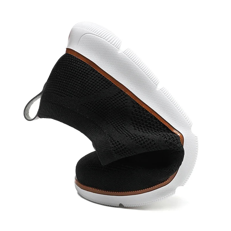 Scarpe Casual Da Uomo Traspiranti Con Cuscino Oxfords Comode Per Abito Formale In Maglia Plus Size