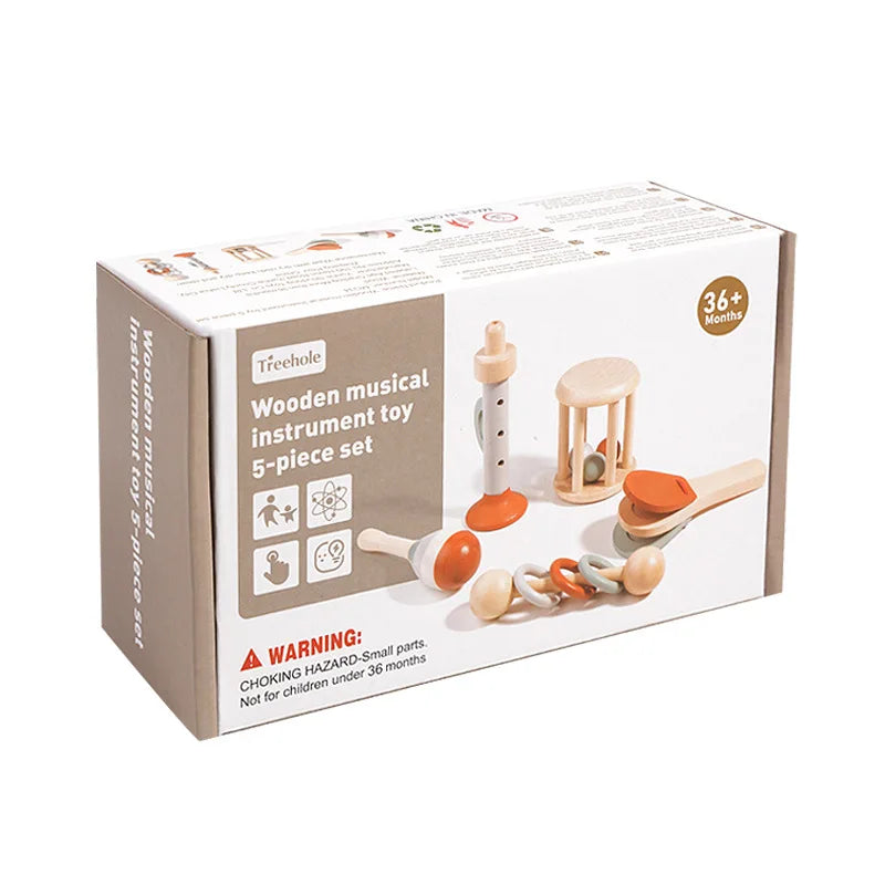 Set Strumenti Musicali In Legno Per Bambini 2-4 Montessori