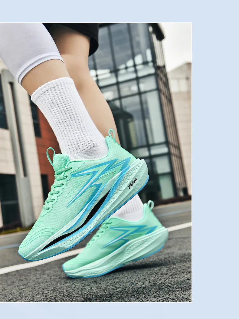 Scarpe Da Corsa Uomo E Donna Leggere Traspiranti Per Maratona Con Bordo In Carbonio Scarpe Sportive Di Tendenza