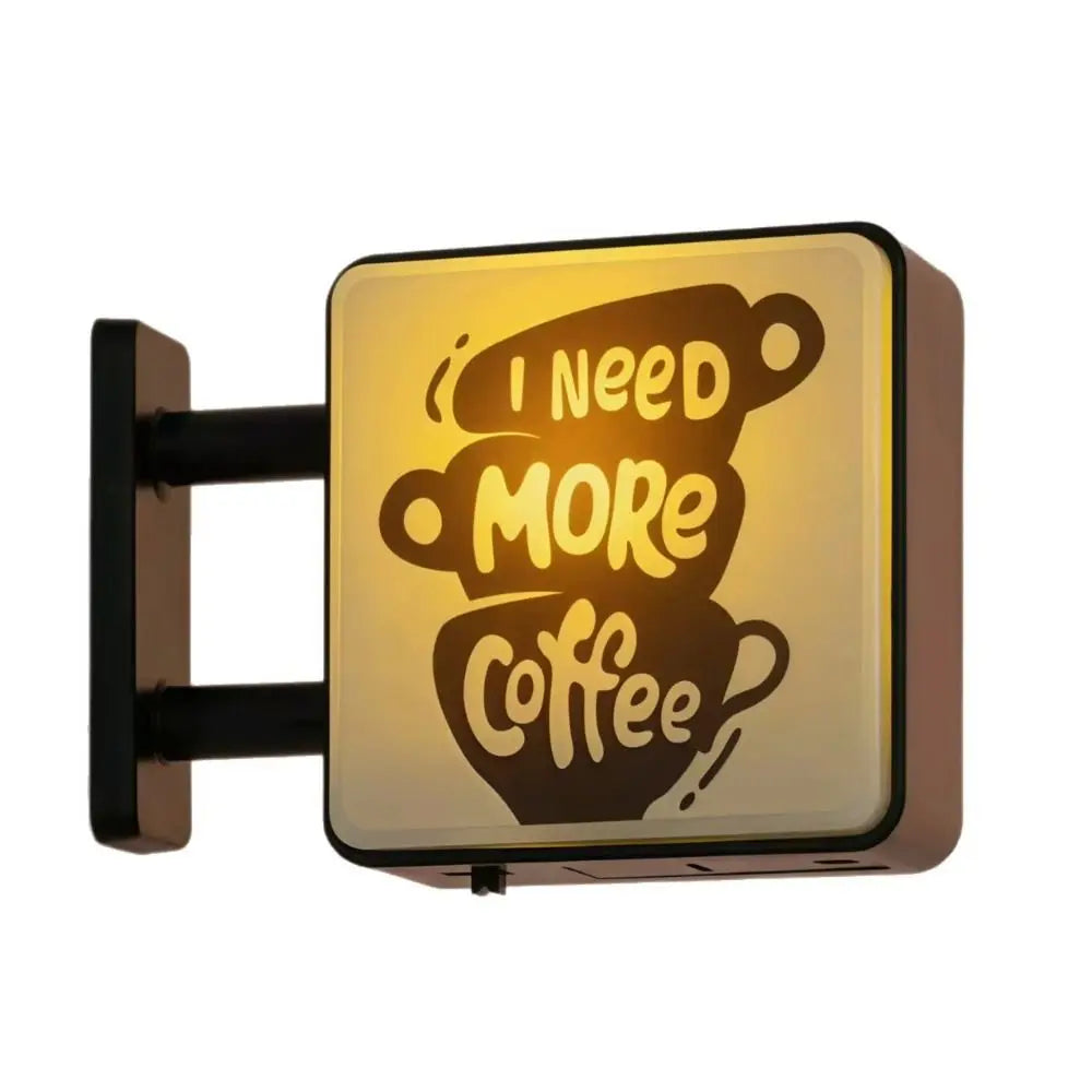 Insegna Luminosa Creativa Per Angolo Caffè Magnete Per Frigorifero Stile Retrò Con Luce Soffusa Decorativa