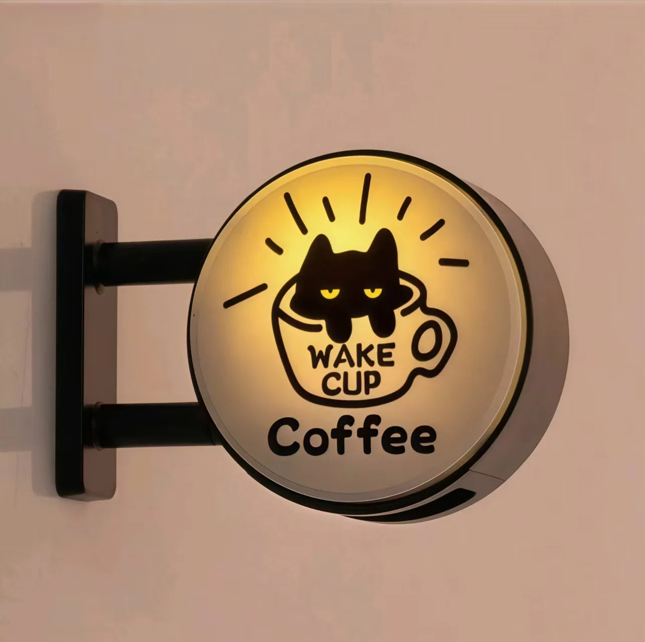 Magnete Per Frigorifero A LED Con Luce Per Bar E Caffetterie Decorazione Per Pannello Forato Insegna Illuminata Per Casa