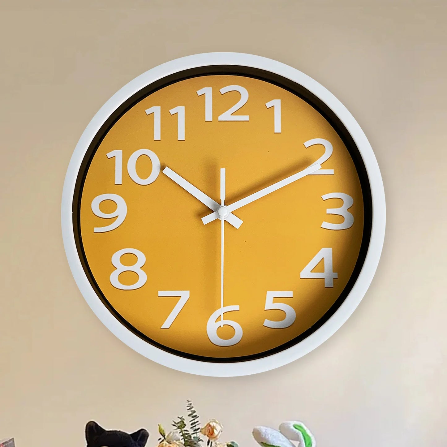 Orologio Da Parete In Vetro Plastica Con Motivo Moderno Da 8 Pollici Per Soggiorno Letto Cucina Decorazione Interni Quarzo Silenzioso Regalo