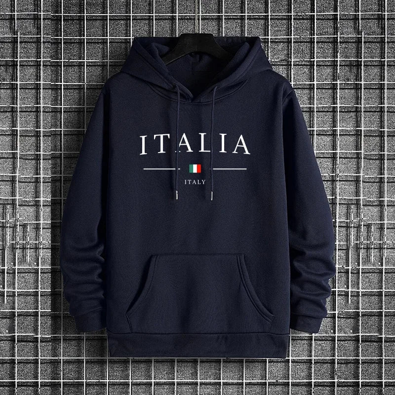 Tuta Da Uomo Di Qualità Con Cappuccio Monopezzo Felpe Con Stampa Streetwear Autunno Inverno Pantaloni