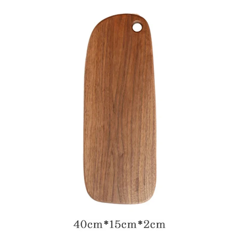 Tagliere Da Cucina In Noce Nera Rettangolare Senza Vernice In Legno Piatto Per Pizza Sushi Pane Vassoio Ecologico
