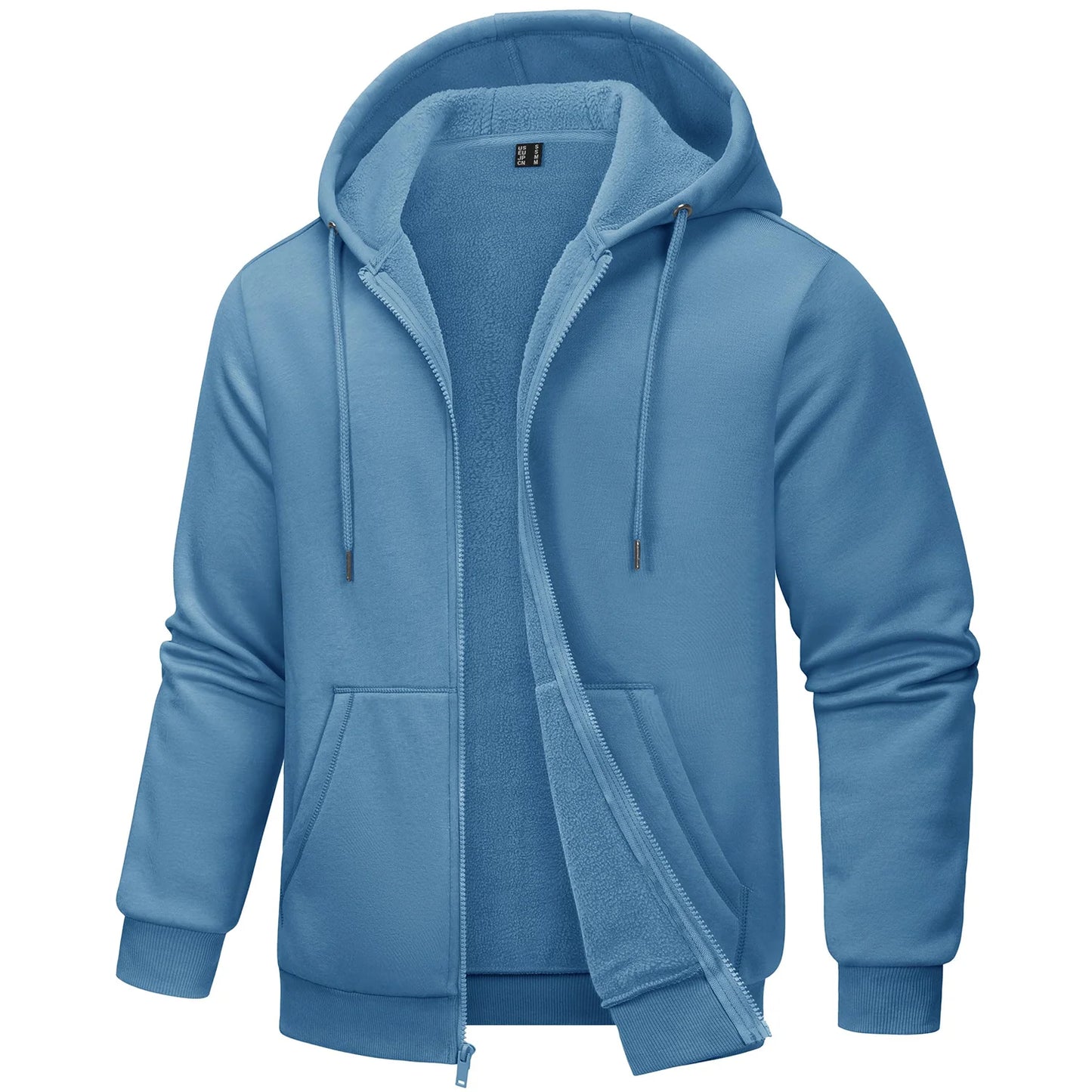 Tacvasen Felpa Con Cappuccio Uomo In Pile Con Tasche Grandi Con Zip Intera Casual Sportivo Per Running Escursionismo