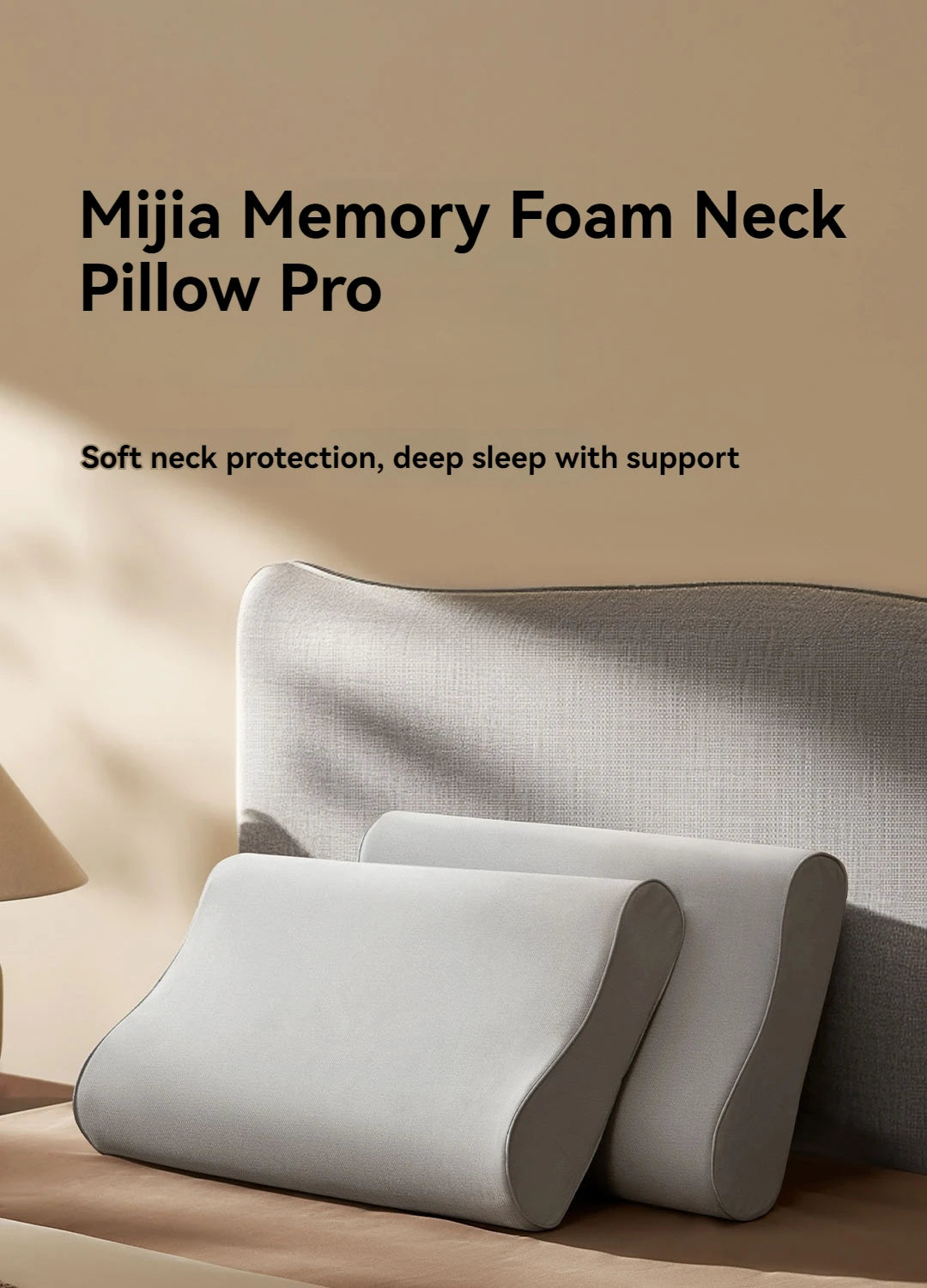 Cuscino Per Il Collo In Memory Foam Pro Traspirante Antibatterico Sostegno Cervicale Senza Cuciture Altezza 9 11 Cm