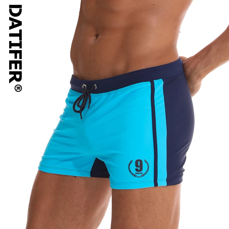 Datifer 2025 Costume da Bagno Uomo Bikini in Nylon Spandex Aderente Monocromatico Comfort