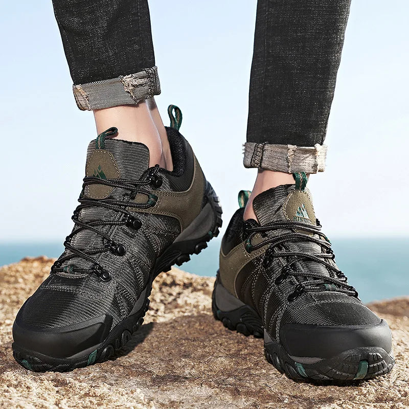 Scarpe Trekking Uomo Antiscivolo Traspiranti Esterno Resistente Agli Spruzzi Arrampicata Sneaker Montagna Turismo