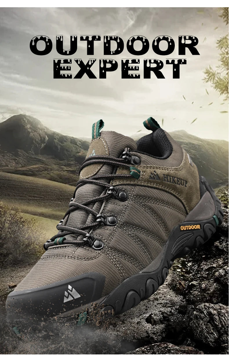 HikeUp Scarpe Da Trekking Da Uomo Antiscivolo Traspiranti Per Esterno Resistente A Spruzzi Da Montagna Per Turismo