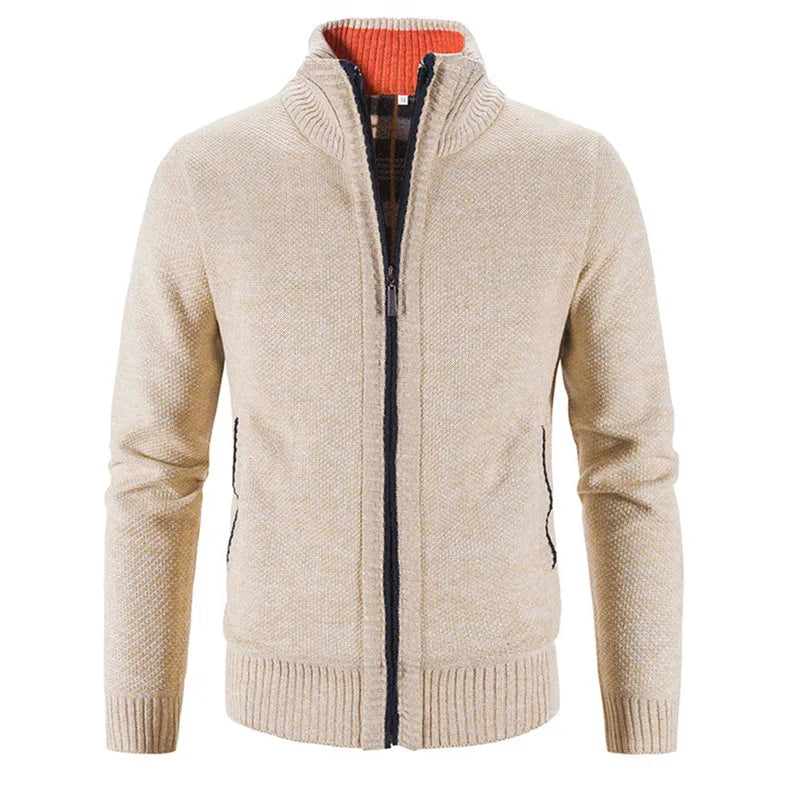 Nuova Primavera Autunno Maglione Lavorato a Maglia Uomo Moda Slim Fit Cardigan Casual