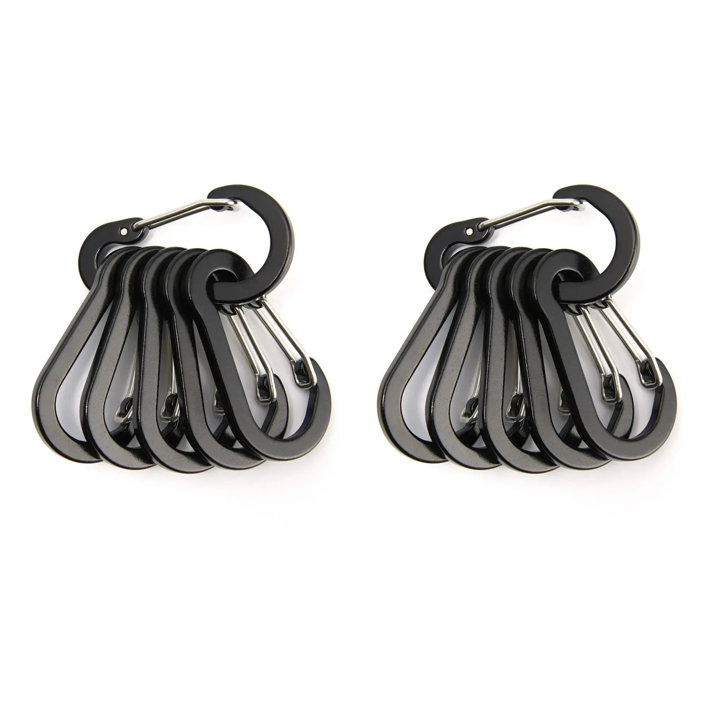 Moschettone Clip Set Sei Dodici Pezzi Turistico Piccoli Ganci Pesca All'aperto Campeggio Ciclismo Portachiavi Fibbie