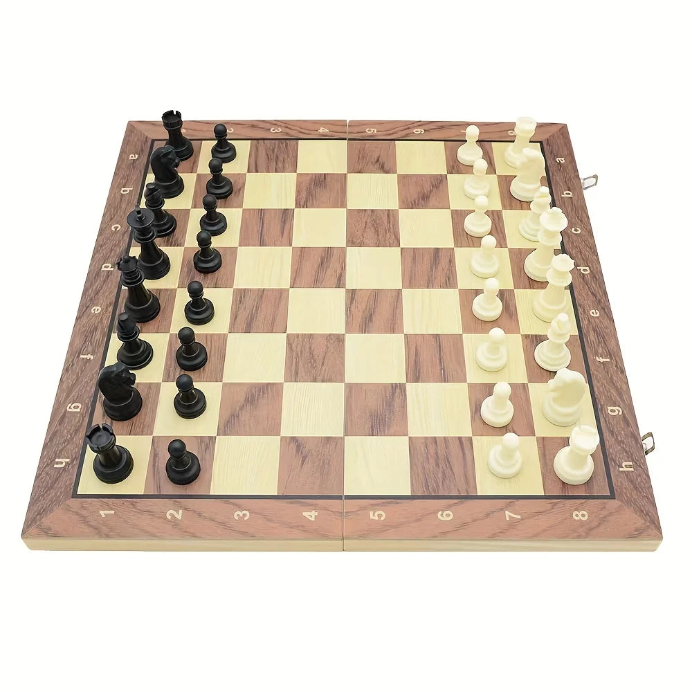 Scacchi Set Pieghevoli Magnetici In Legno Massello Per Bambini Regalo Di Famiglia Giochi Di Strategia