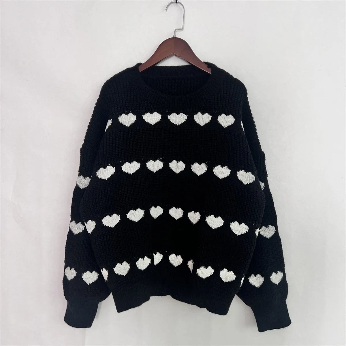 Maglioni Lavorati A Maglia Per Donne In Due Colori Jacquard Collo Rotondo Pullover Trend 2026 Nuovi