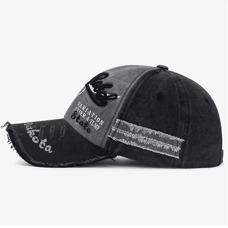 Berretto Da Baseball In Cotone Con Rete Snapback Protezione Solare Unisex Hip Hop Casual Outdoor