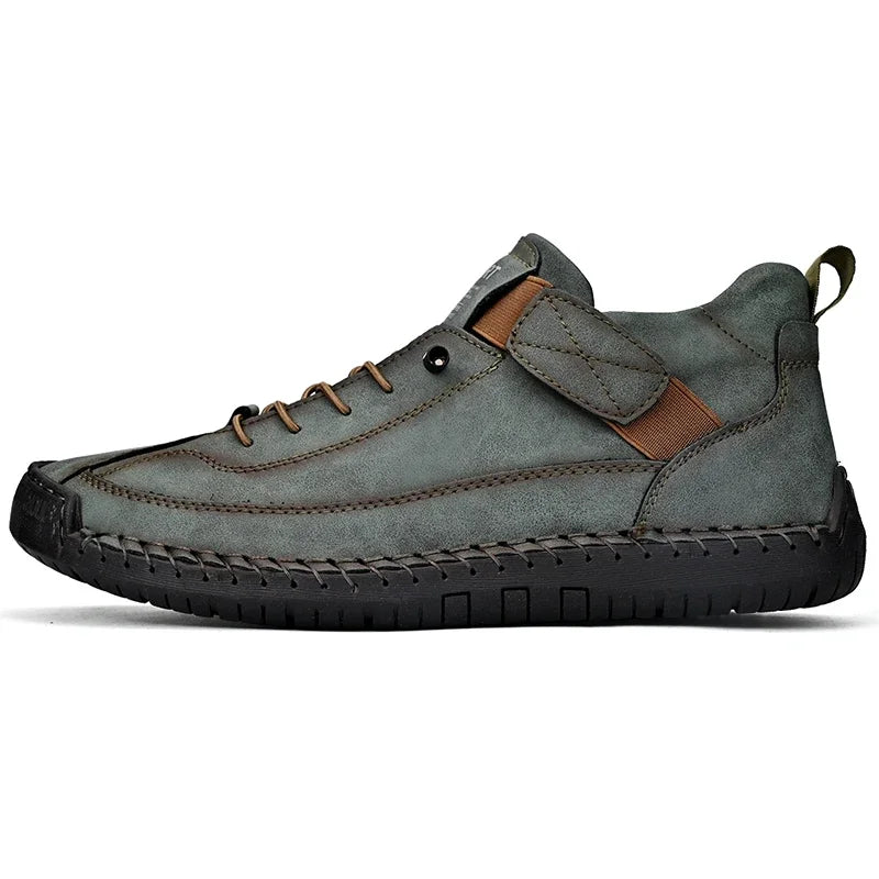 Scarpe In Pelle Cucite A Mano Uomo Scarpe Casual Da Passeggio Antiscivolo Leggere Esterno Taglia 47 48 Mocassini Slip On