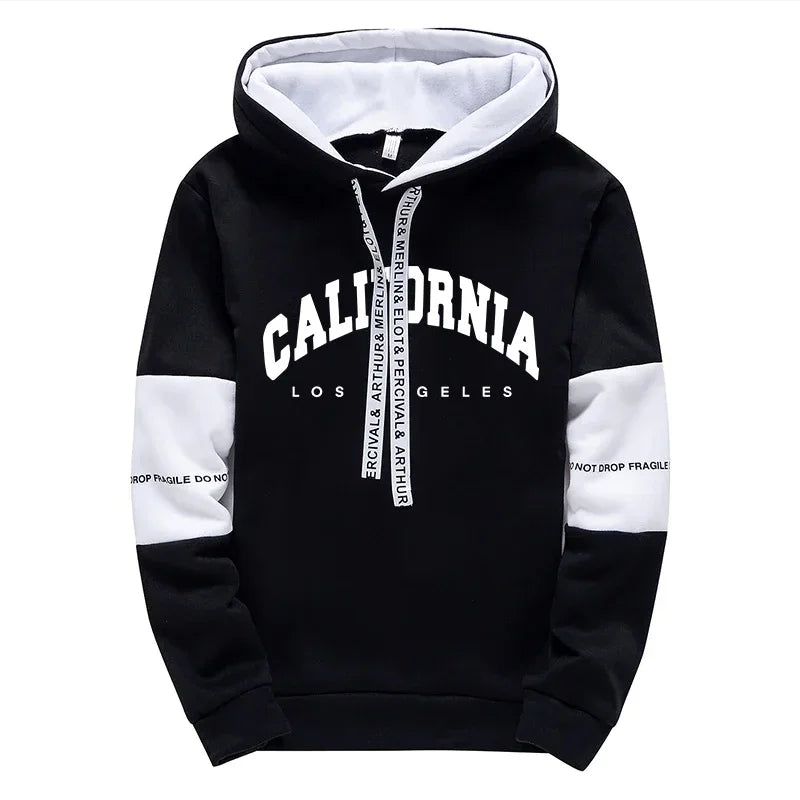 Tuta Sportiva Uomo Con Felpa E Pantaloni Con Cappuccio Stampa Di Qualità Primavera Casual Abbigliamento All Aperto