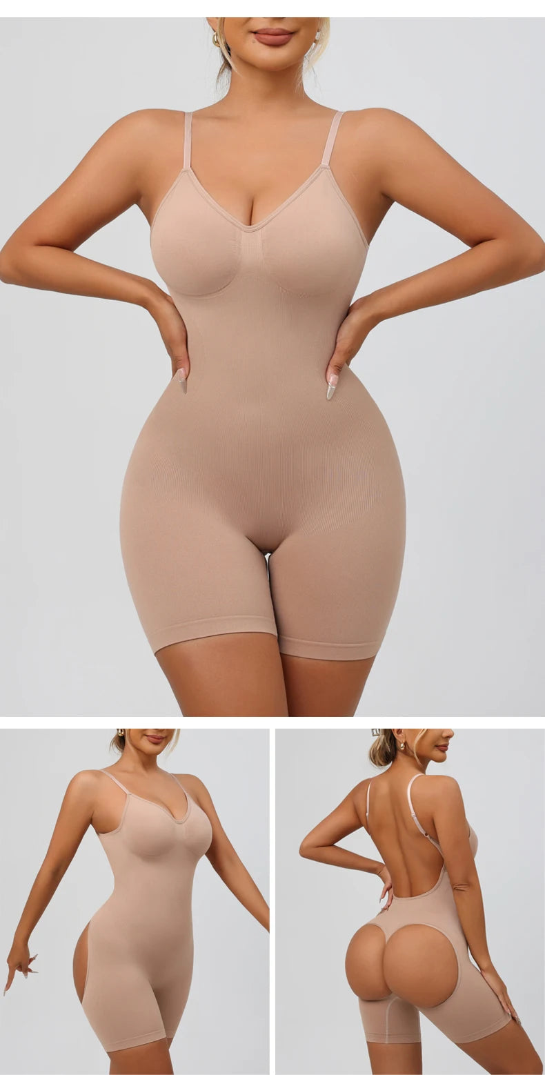 Fajas Colombianas da donna Shapewear Body senza cuciture Sexy controllo della pancia Butt Lifter Coscia più sottile Curve migliorate