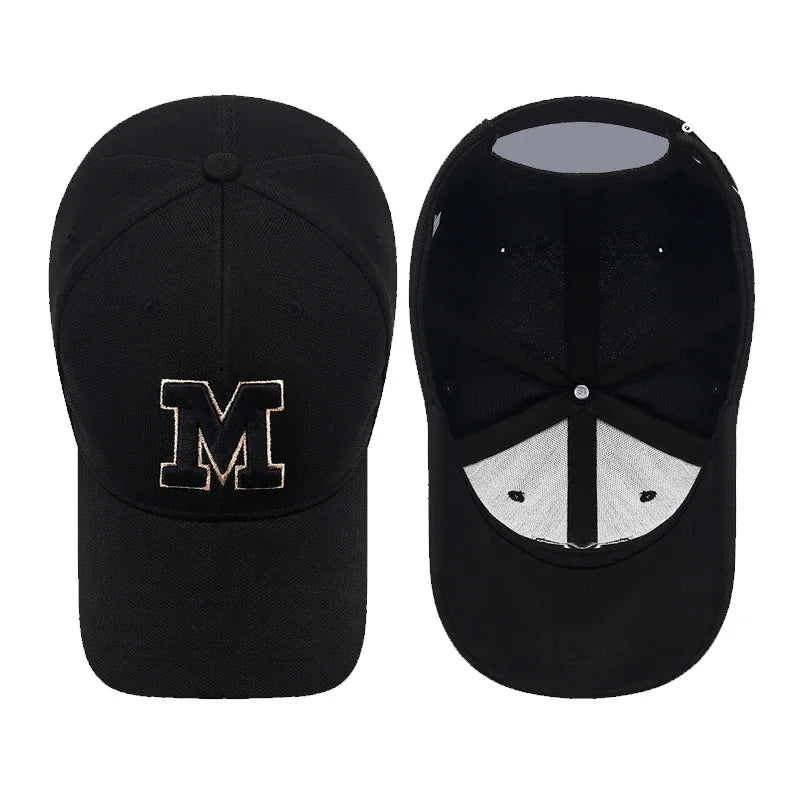 Berretto Da Baseball Unisex Con Ricamo Tridimensionale Lettera Moda Uomo Donna M Per Sport All Aperto