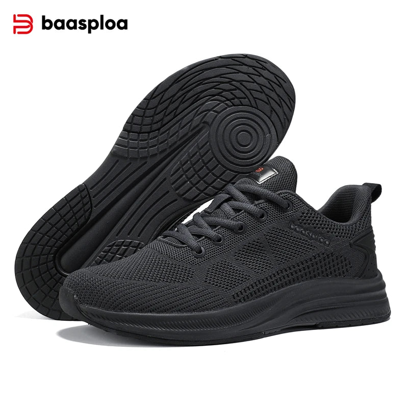 Baasploa Scarpe Da Corsa Uomo Traspiranti Leggere Comfort Massaggio E Aumento Altezza Design Moderno Per Esterni