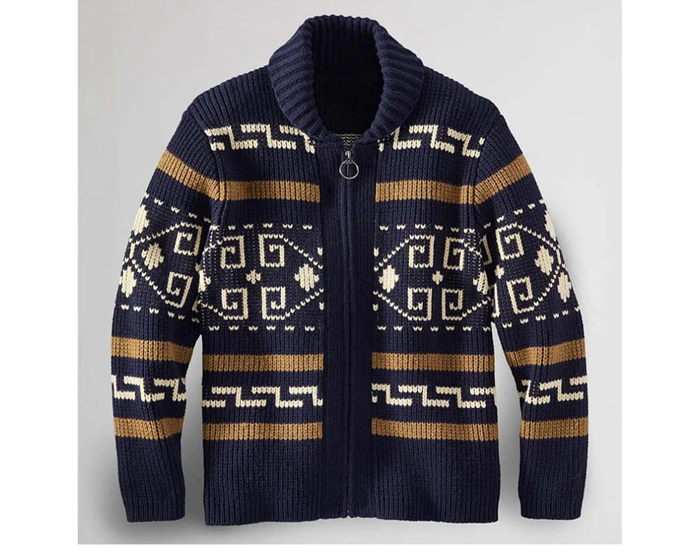 Cardigan Invernale Da Uomo In Maglia Lavorata Termico Caldo Abbigliamento Casual Moda Uomo YA2684